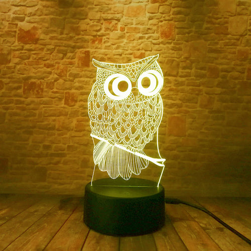 Night Owl Model Animal Figure NightLight