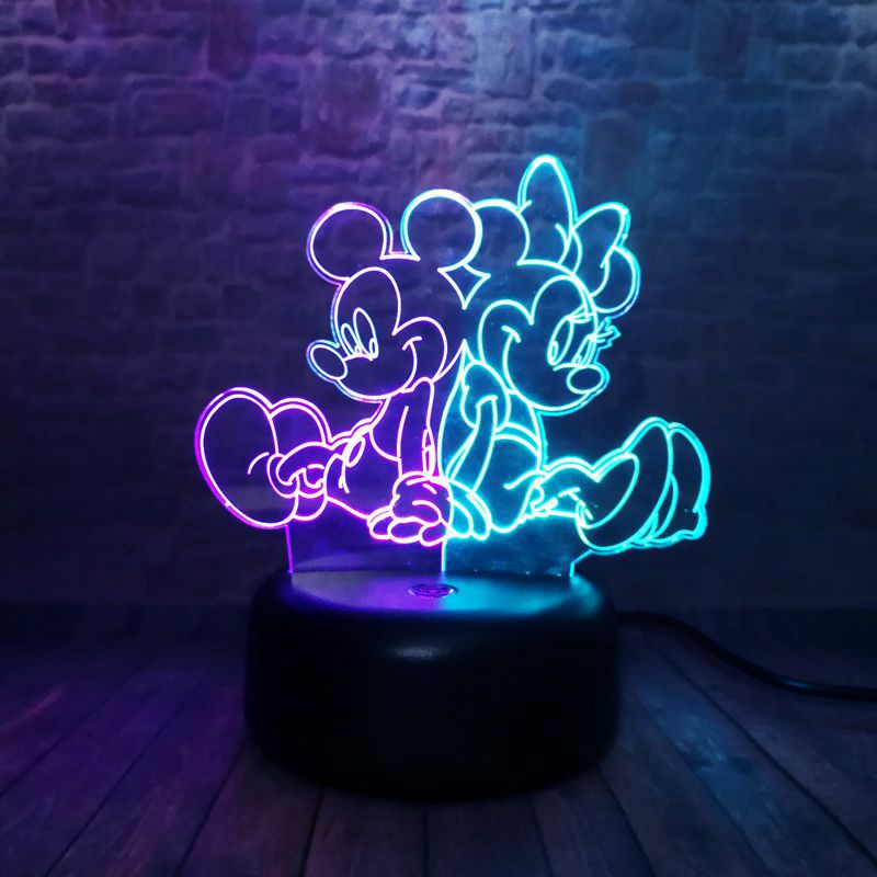 Colorful Mickey Family Modeling  Nightlight