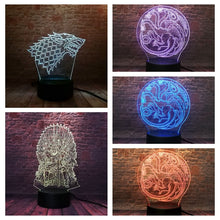 Load image into Gallery viewer, Game of Thrones House Targaryen Figure Nightlight