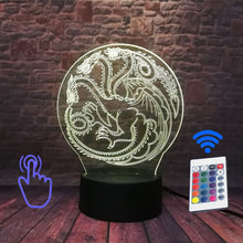 Load image into Gallery viewer, Game of Thrones House Targaryen Figure Nightlight