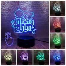 Load image into Gallery viewer, Islamic Ramadan Mubarak Nightlight