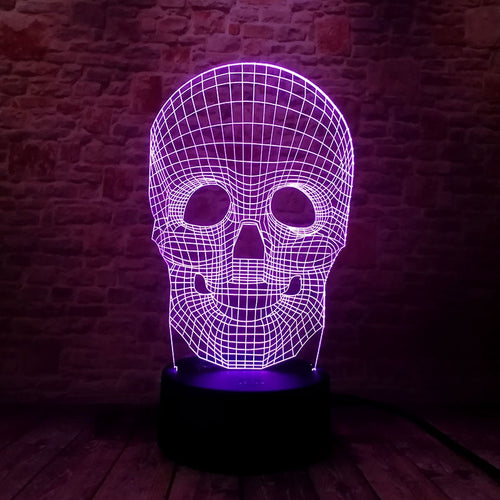 Glow Skeleton Skull Model  Nightlight